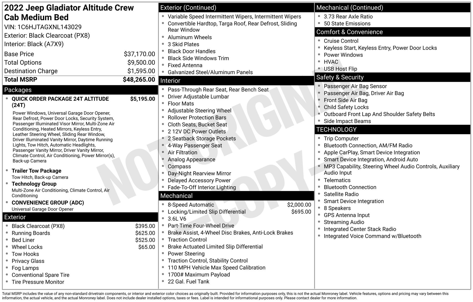 Used 2022 Jeep Gladiator Sport AWD/4WD image 4