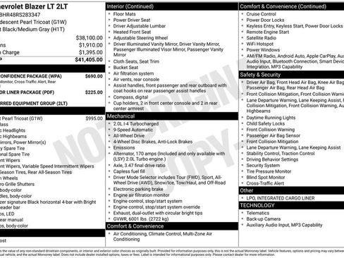 Used 2024 Chevrolet Blazer LT w/ Driver Confidence Package image 30