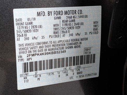 Used 2019 Ford Edge Titanium w/ Equipment Group 301A image 36