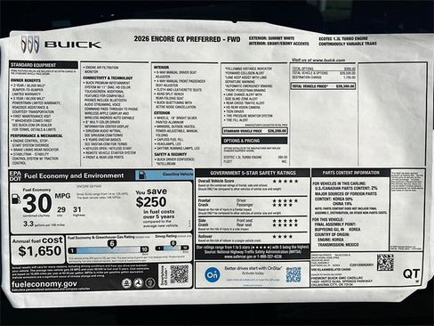 New 2026 Buick Encore GX Avenir w/ Avenir Technology Package image 21