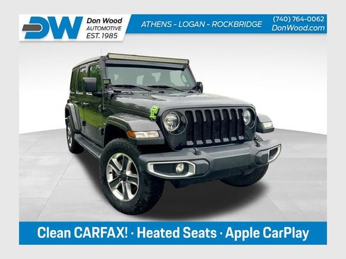 Used 2021 Jeep Wrangler Unlimited Sahara w/ Cold Weather Group AWD/4WD image 1