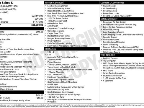 Certified 2021 Kia Seltos S AWD/4WD image 2