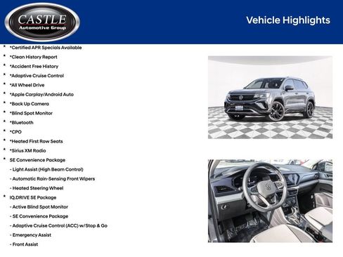 Certified 2022 Volkswagen Taos SE w/ IQ.Drive SE Package image 4