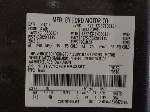 Used 2014 Ford F150 Platinum RWD image 33