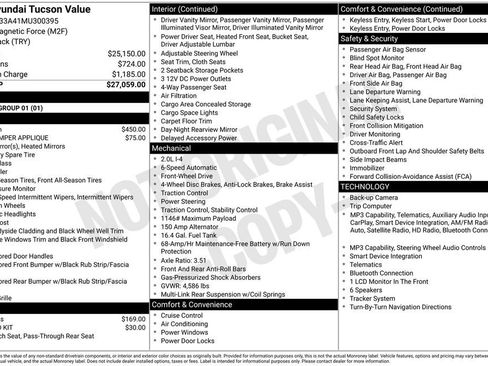 Used 2021 Hyundai Tucson Value FWD image 13
