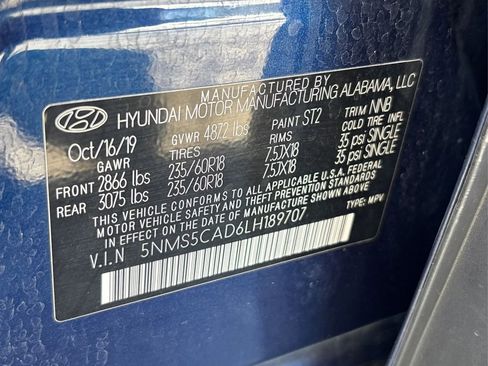 Used 2020 Hyundai Santa Fe Limited w/ Cargo Package AWD/4WD image 19
