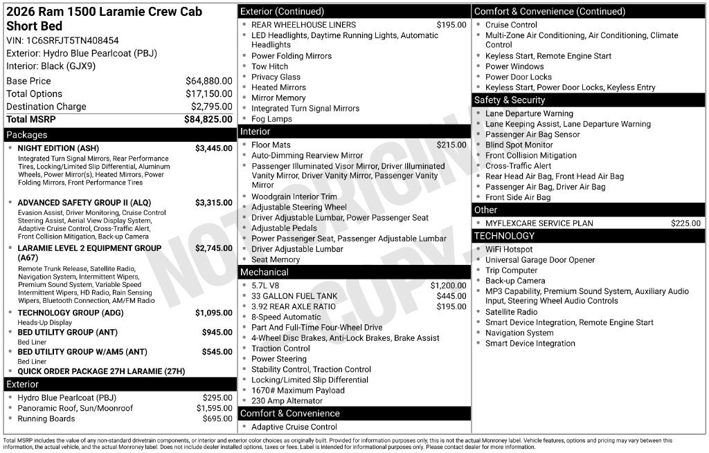Used 2026 RAM 1500 Laramie w/ Night Edition AWD/4WD image 8