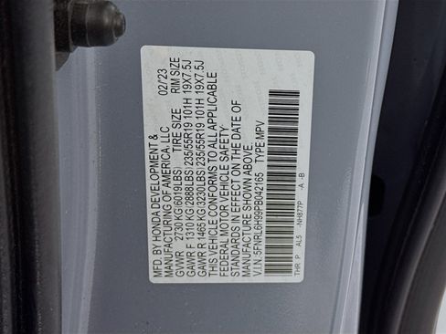 Certified 2023 Honda Odyssey Elite image 35