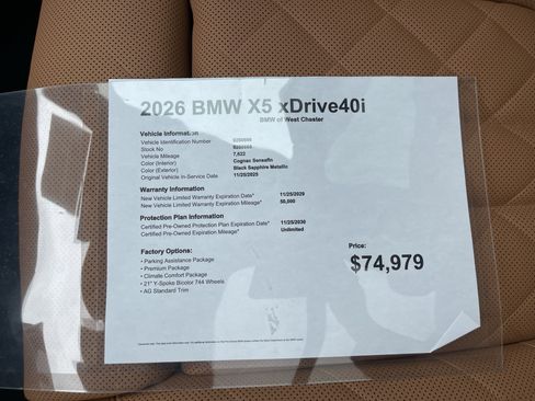 Used 2026 BMW X5 xDrive40i AWD/4WD image 19