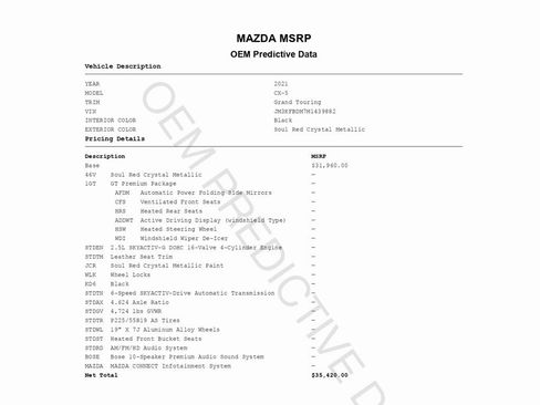 Used 2021 MAZDA CX-5 Grand Touring w/ GT Premium Package image 2