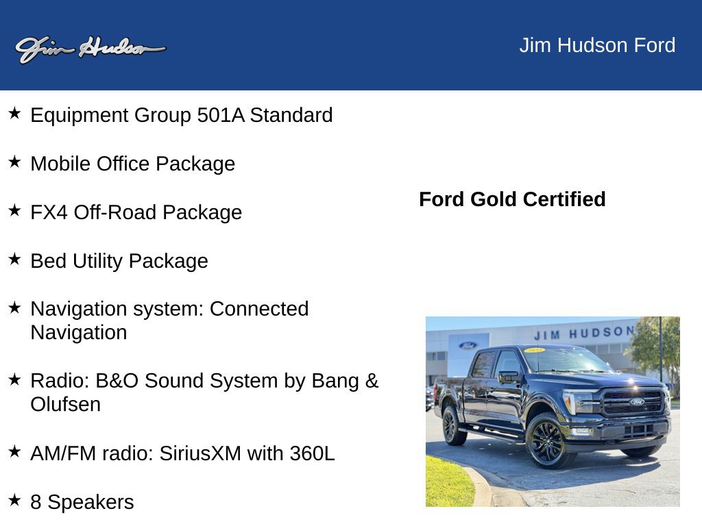 Certified 2024 Ford F150 Lariat w/ Bed Utility Package AWD/4WD image 12