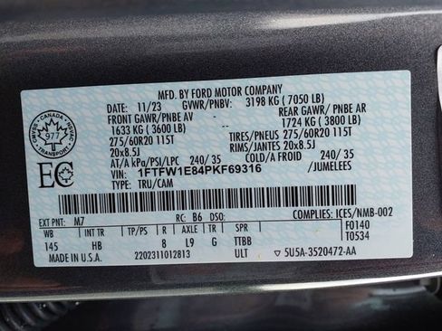 Certified 2023 Ford F150 Lariat w/ Equipment Group 502A High AWD/4WD image 25