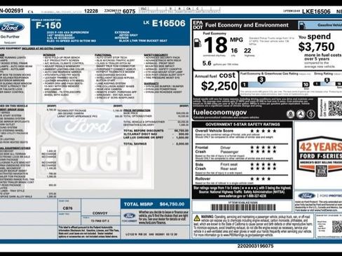 Used 2020 Ford F150 Lariat w/ Equipment Group 502A Luxury AWD/4WD image 34