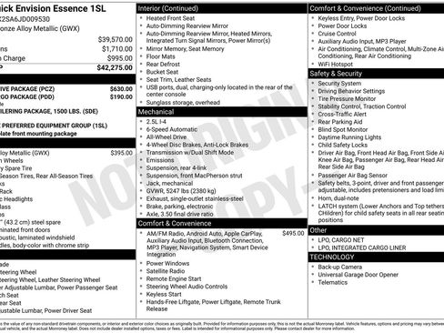 Used 2018 Buick Envision Essence w/ LPO, Active Package image 4