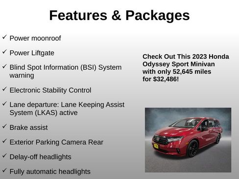 Certified 2023 Honda Odyssey Sport image 20