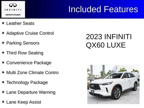 Certified 2023 INFINITI QX60 Luxe w/ Performance Audio Package AWD/4WD image 4