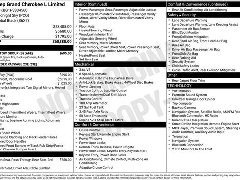 Used 2023 Jeep Grand Cherokee L Limited w/ Trailer Tow Group (B) AWD/4WD image 23