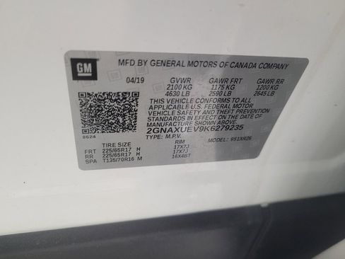 Used 2019 Chevrolet Equinox LT AWD/4WD image 33