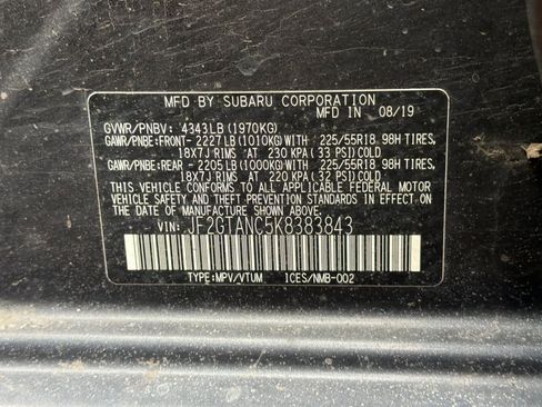 Used 2019 Subaru Crosstrek 2.0i Limited w/ Moonroof Package w/Navigation AWD/4WD image 2
