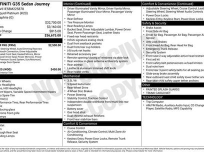 Used 2008 INFINITI G35 Journey w/ Premium Pkg