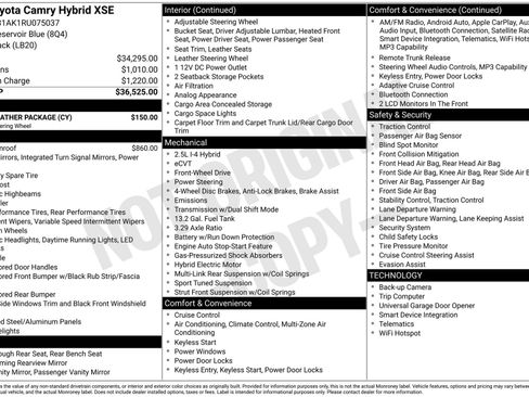 Certified 2024 Toyota Camry XSE w/ Cold Weather Package FWD image 3