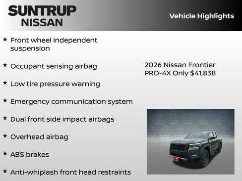 New 2026 Nissan Frontier PRO-4X w/ Tow Package image 16