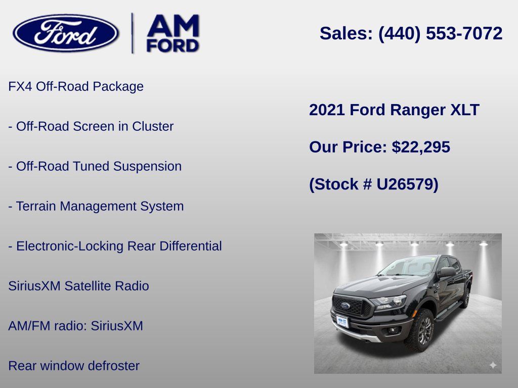 Used 2021 Ford Ranger XLT w/ Equipment Group 301A Mid AWD/4WD image 19