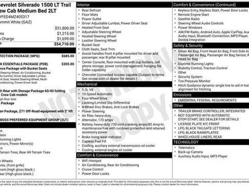 Used 2021 Chevrolet Silverado 1500 LT Trail Boss w/ Bed Protection Package image 32