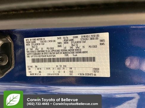 Used 2017 Ford F150 XLT w/ Equipment Group 301A Mid image 28