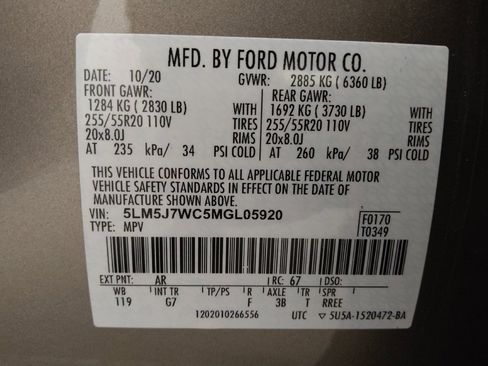 Used 2021 Lincoln Aviator Reserve RWD image 33