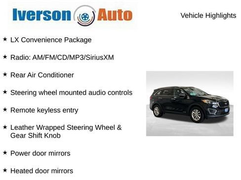 Used 2016 Kia Sorento LX w/ LX Convenience Package AWD/4WD image 2