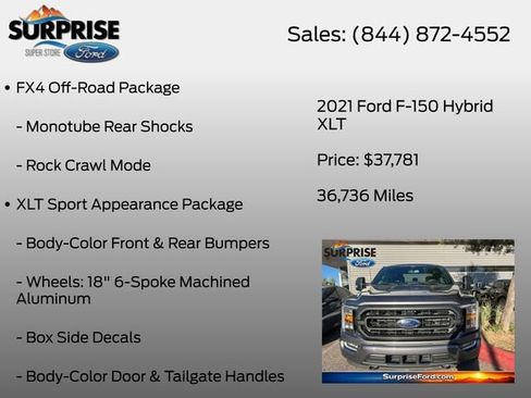 Used 2021 Ford F150 XLT w/ Equipment Group 302A High AWD/4WD image 26