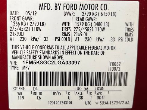 Used 2020 Ford Explorer ST w/ ST Street Pack AWD/4WD image 64