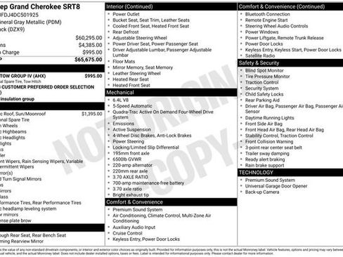 Used 2013 Jeep Grand Cherokee SRT8 w/ Trailer Tow Group IV image 34
