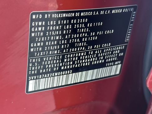 Used 2019 Volkswagen Tiguan S w/ Driver Assistance Package image 27