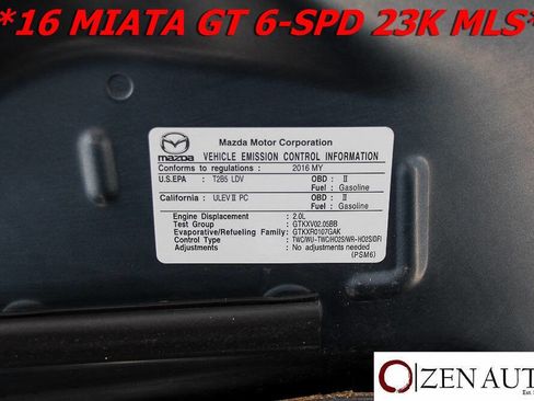 Used 2016 MAZDA MX-5 Miata Grand Touring image 56