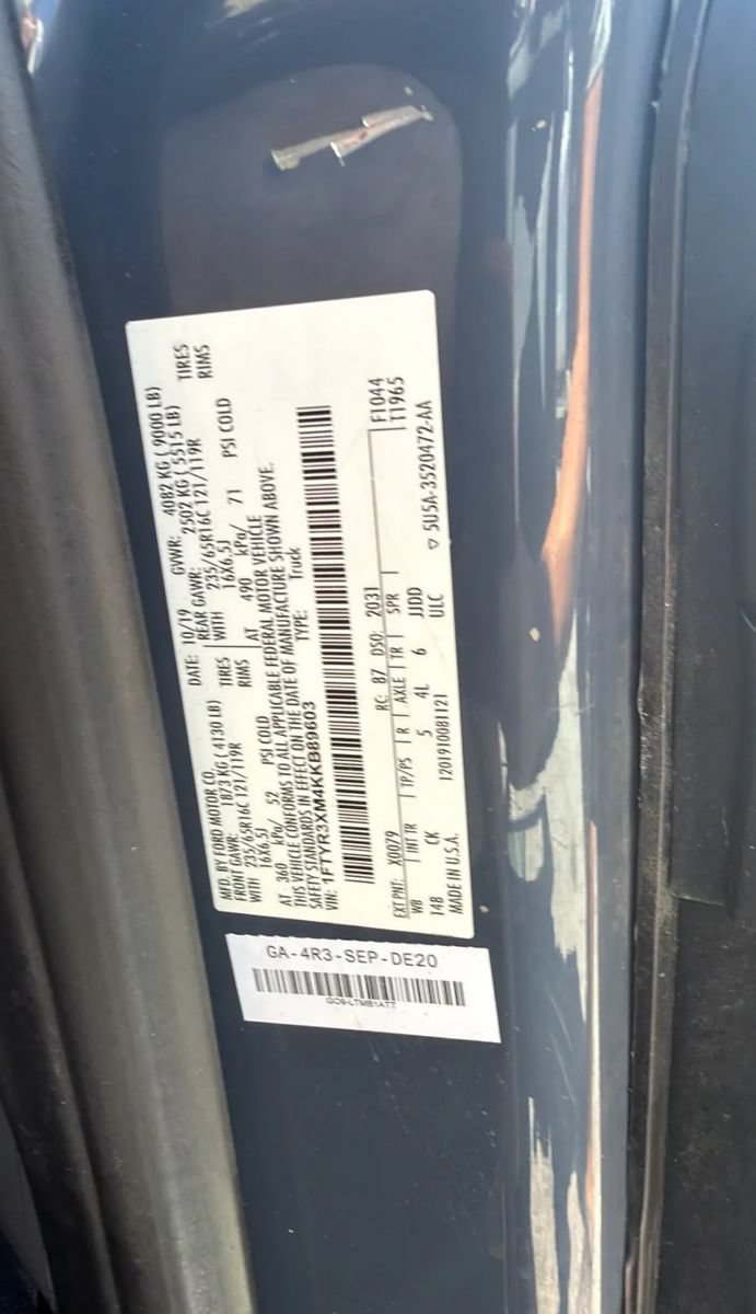 Used 2019 Ford Transit 250 148 High Roof Extended RWD image 27