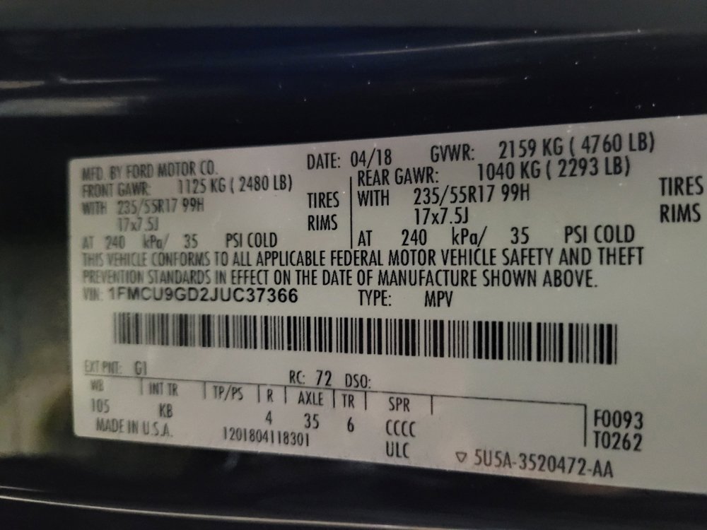 Used 2018 Ford Escape SE AWD/4WD image 33