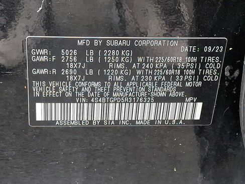 Certified 2024 Subaru Outback Touring XT AWD/4WD image 28