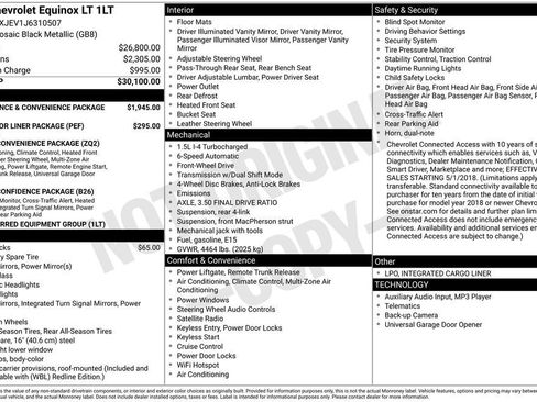 Used 2018 Chevrolet Equinox LT image 10