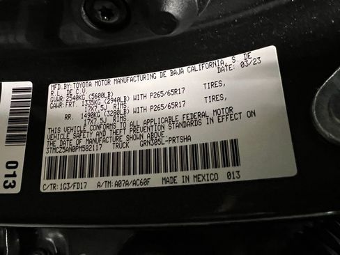 Certified 2023 Toyota Tacoma TRD Sport w/ Advanced Technology Package image 43