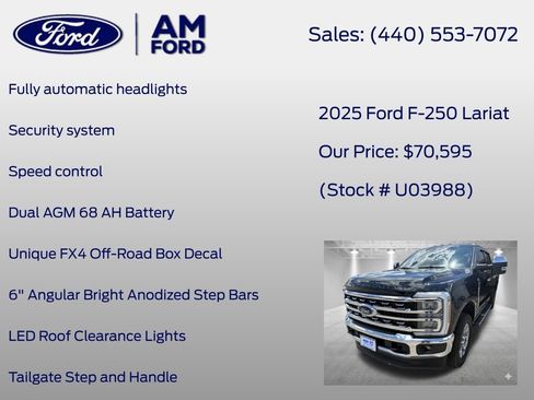 Used 2025 Ford F250 Lariat w/ Chrome Package AWD/4WD image 32
