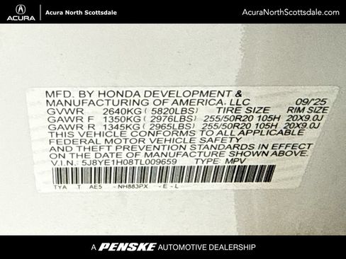 Certified 2026 Acura MDX A-Spec AWD/4WD image 36