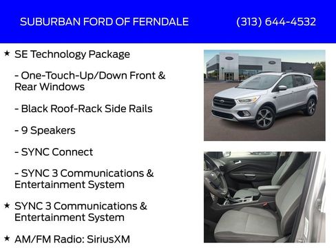 Used 2017 Ford Escape SE w/ Equipment Group 201A image 9
