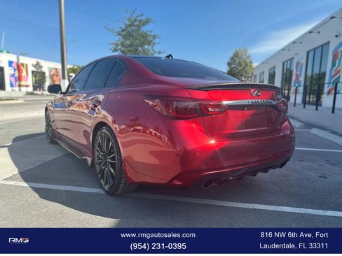 Used 2019 INFINITI Q50 Red Sport 400 w/ Proactive Package image 7