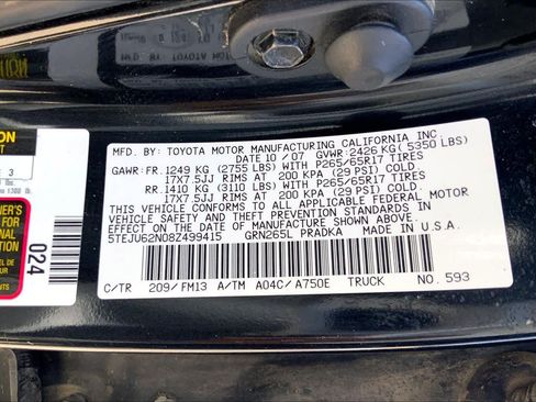 Used 2008 Toyota Tacoma PreRunner RWD image 27