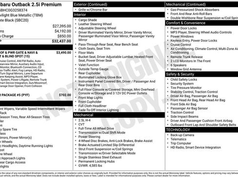 Used 2016 Subaru Outback 2.5i Premium image 33