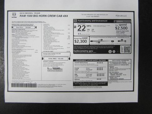 Used 2016 RAM 1500 Big Horn image 26