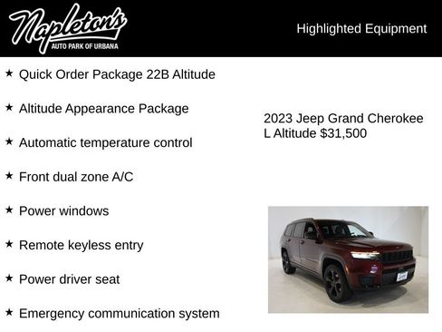 Used 2023 Jeep Grand Cherokee L Laredo AWD/4WD image 15