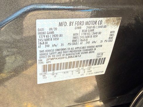 Used 2020 Ford Edge SE AWD/4WD image 54